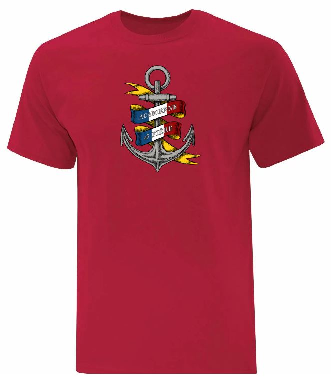 T-shirt acadien - Ancre Acadienne