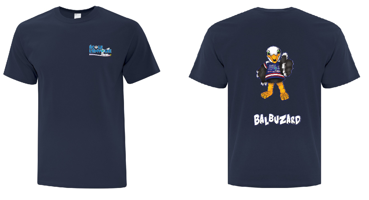 École Envolée - T-shirt 100% polyester Homme