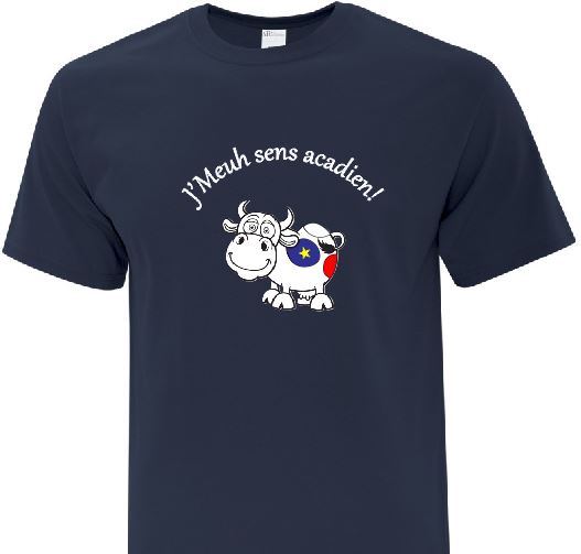 T-shirt acadien - Vache
