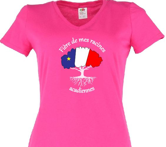T-shirt acadien- V-neck