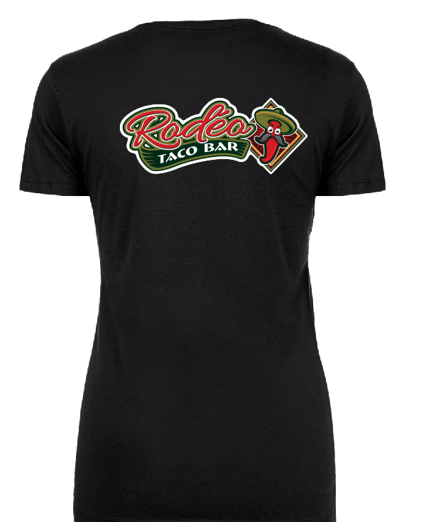 Rodeo Taco Bar- T-shirt V-neck 100% coton