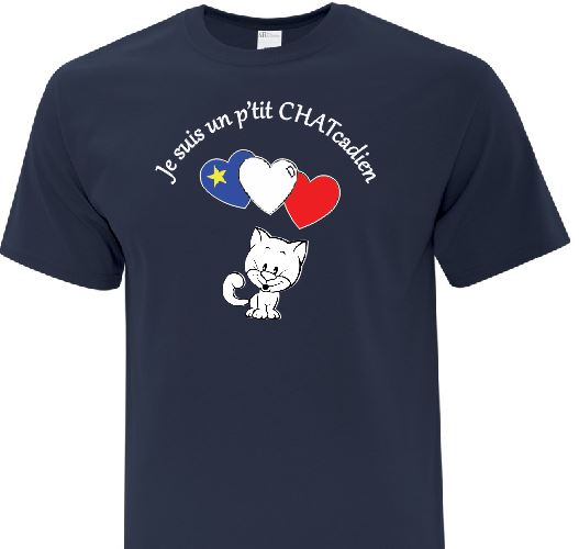 T-shirt acadien- Enfant Chat