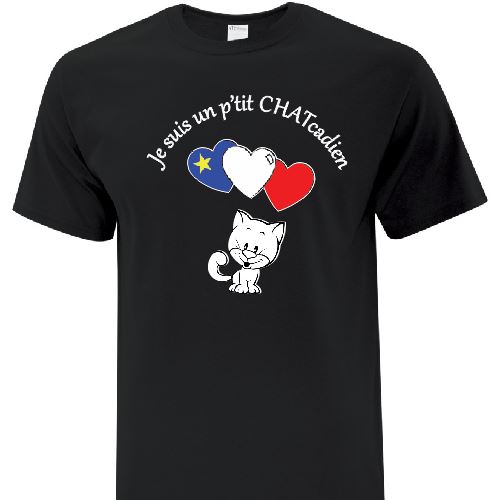 T-shirt acadien- Enfant Chat