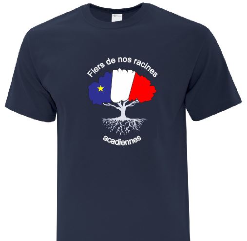 T-shirt acadien - Fiers de nos racines