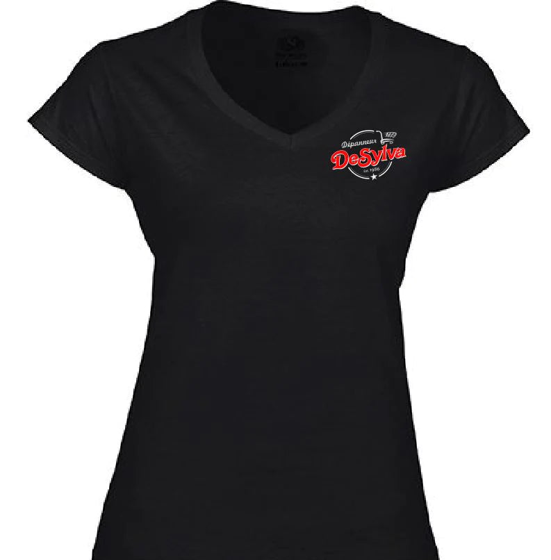 Dépanneur Desylva- T-shirt V-neck (100% polyester)