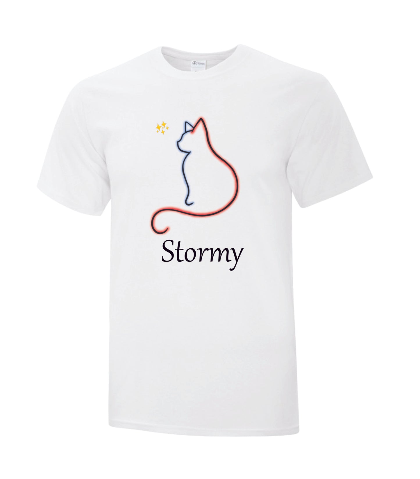 T-shirt acadien - Chat avec nom personnalisé