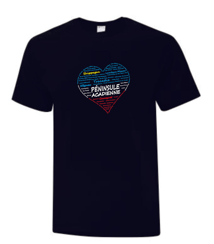 T-shirt acadien - Coeur Péninsule