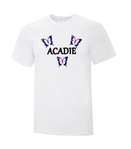 T-shirt acadien - Papillons 2