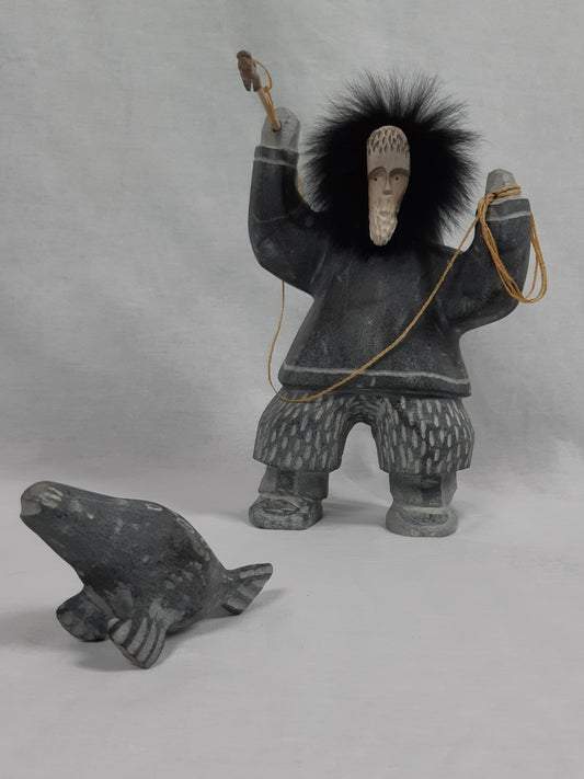 Hunter with seal