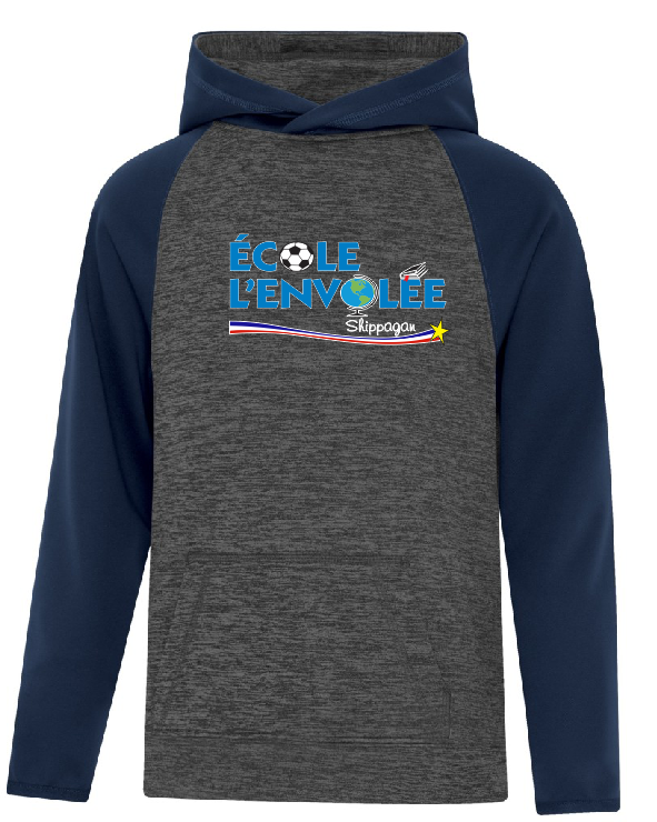 École Envolée - Cagoule 2 couleurs enfant