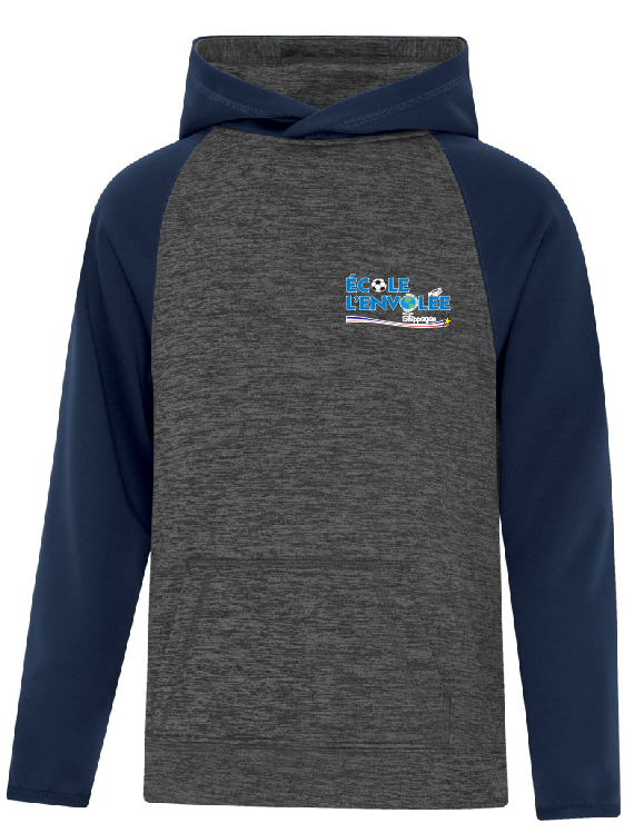 École Envolée - Cagoule 2 couleurs enfant