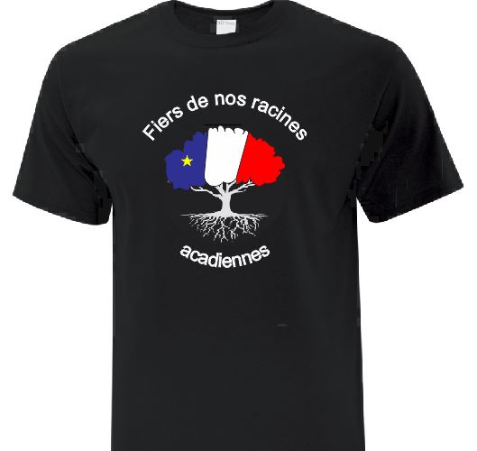 T-shirt acadien - Fiers de nos racines