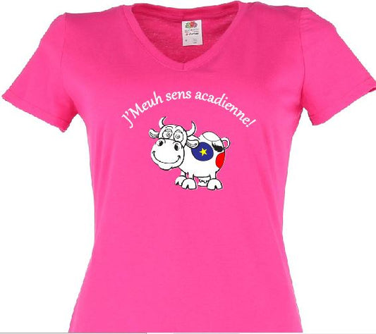 T-shirt acadien- V-neck