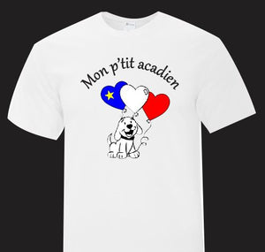 T-shirt acadien- Enfant Chien