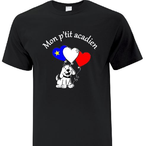 T-shirt acadien- Enfant Chien