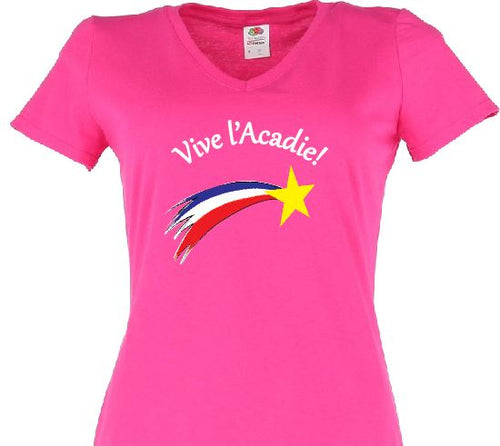 T-shirt acadien- V-neck