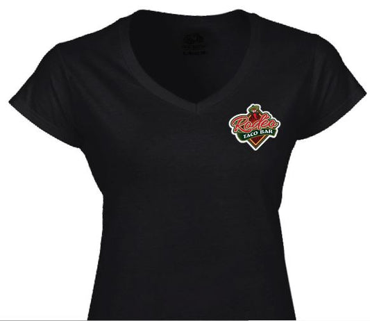 Rodeo Taco Bar- T-shirt V-neck 100% coton